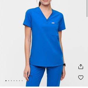 FIGS royal blue scrub set